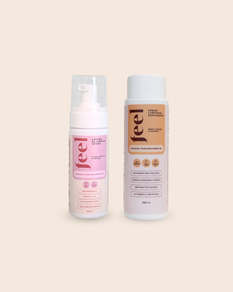 Dupla 40+ | Espuma de Limpeza + Sérum Corporal