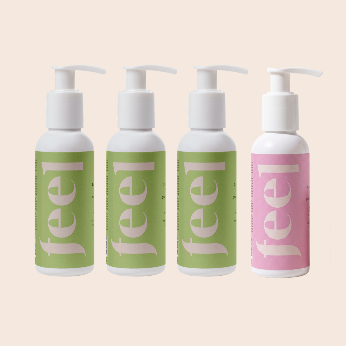 Quarteto Misto Sabonete Íntimo (3 Fresh + 1 Sem Perfume)