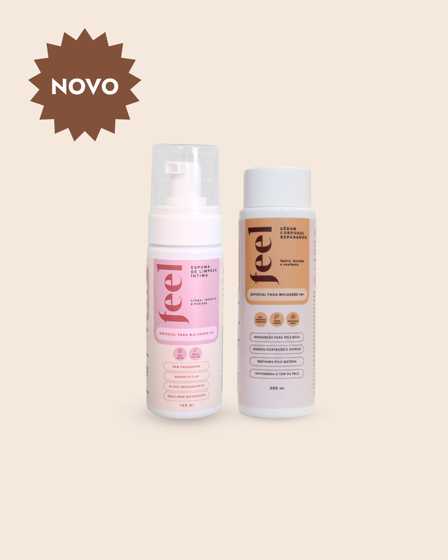 Dupla 40+ | Espuma + Sérum Corporal