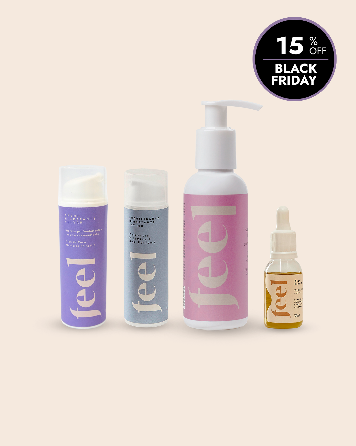 Kit Limpa, Acalma, Hidrata e Lubrifica