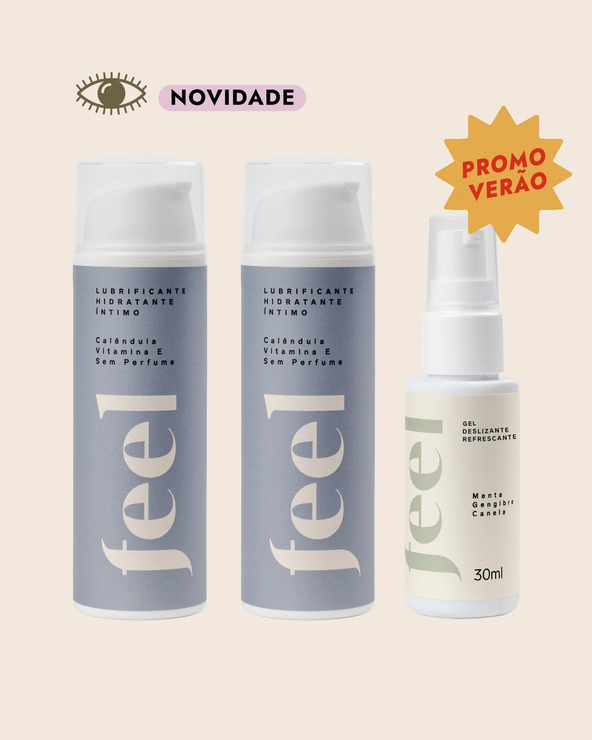 Kit Trio da Lubrificação - Feel